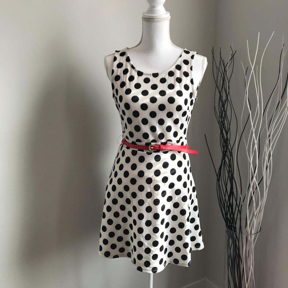 Polka dot mini dress